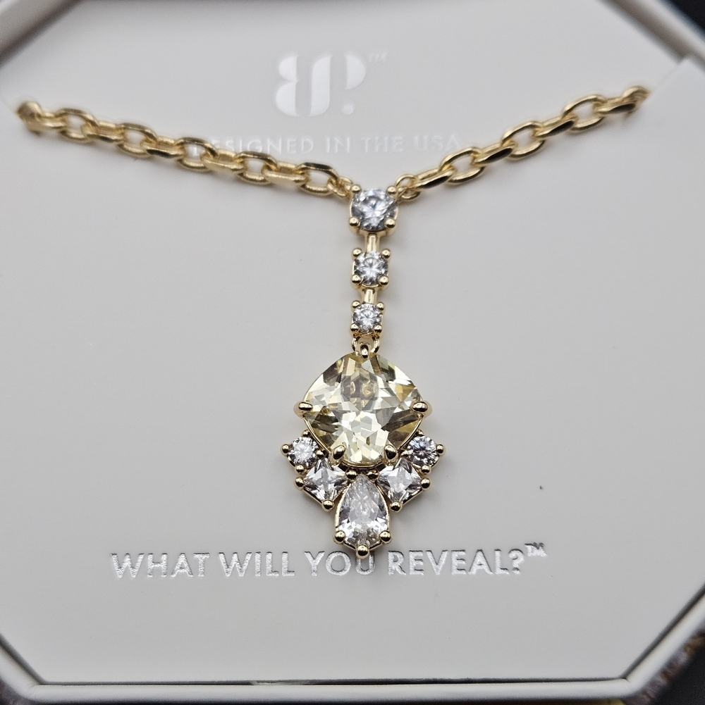 Bomb Party NK66139 "In The Orbit Of Grace" Citrine November Necklace